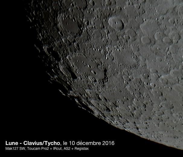 Lune - Clavius et Tycho 9/12/2016 Lune - Clavius et Tycho 9/12/2016