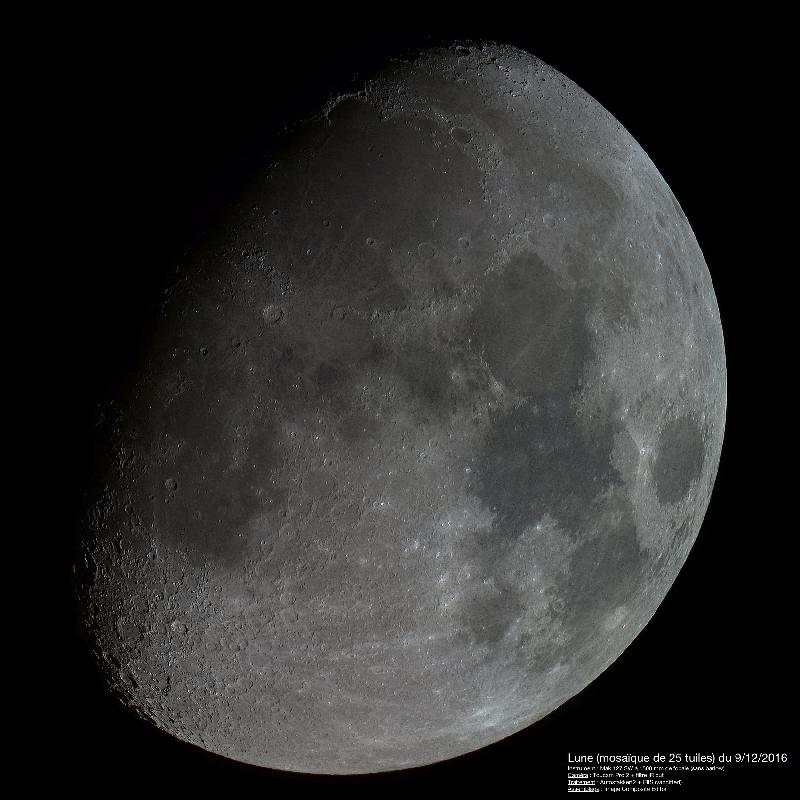 Lune 9/12/2016 - Première mosaïque Lune 9/12/2016 - Première mosaïque
