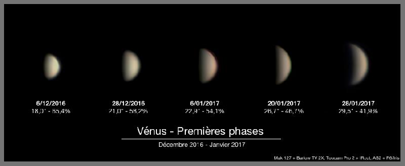 2016 2017 - Phases Vénus 2016 2017 - Phases Vénus
