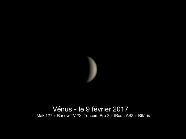 Vénus, le 9/02/2017 Vénus, le 9/02/2017