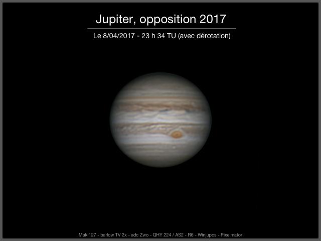 20170408 - Jupiter dérotation