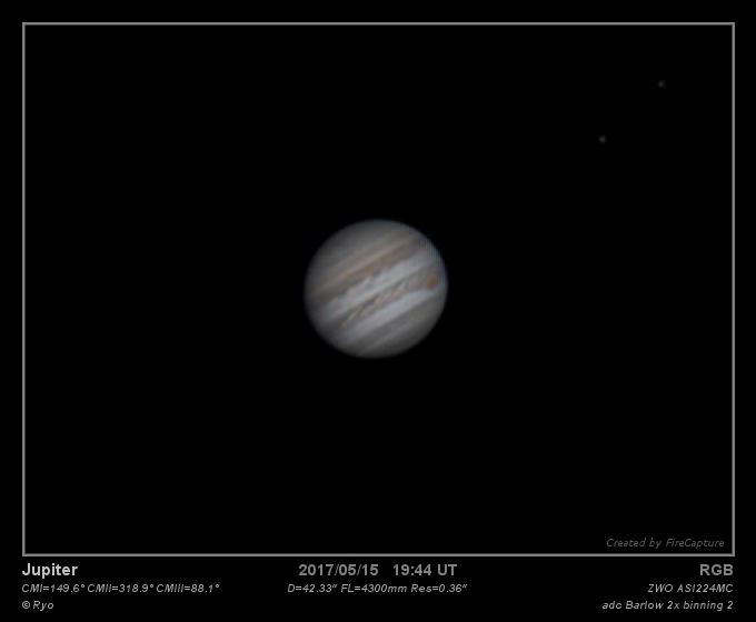 Jupiter du15/05/2017 Jupiter du15/05/2017