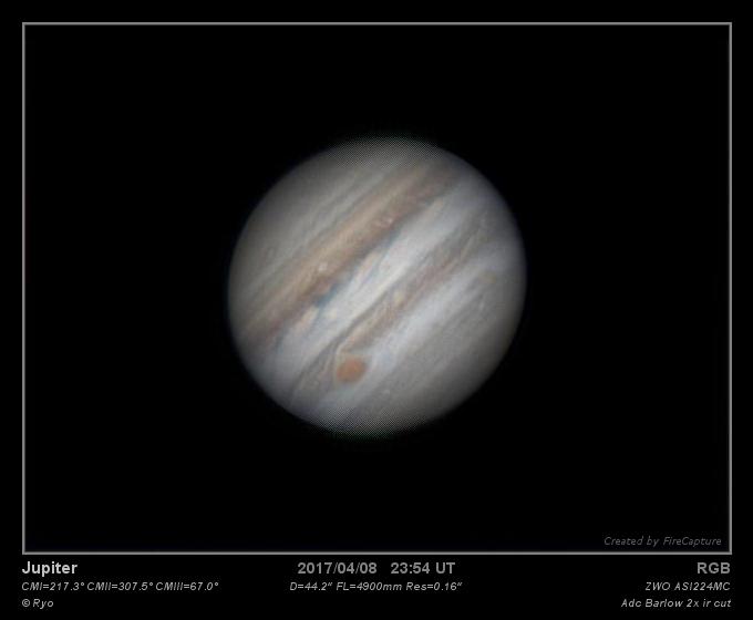 Jupiter du 09/04/2017 Jupiter du 09/04/2017