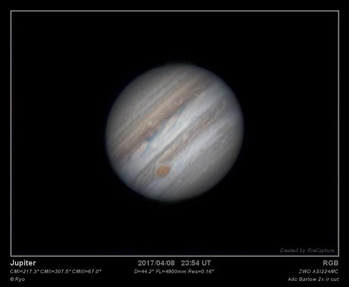 Jupiter du 09/04/2017 Jupiter du 09/04/2017