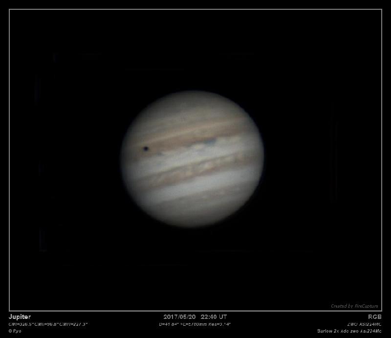 Jupiter du 20/05/2017 Jupiter du 20/05/2017