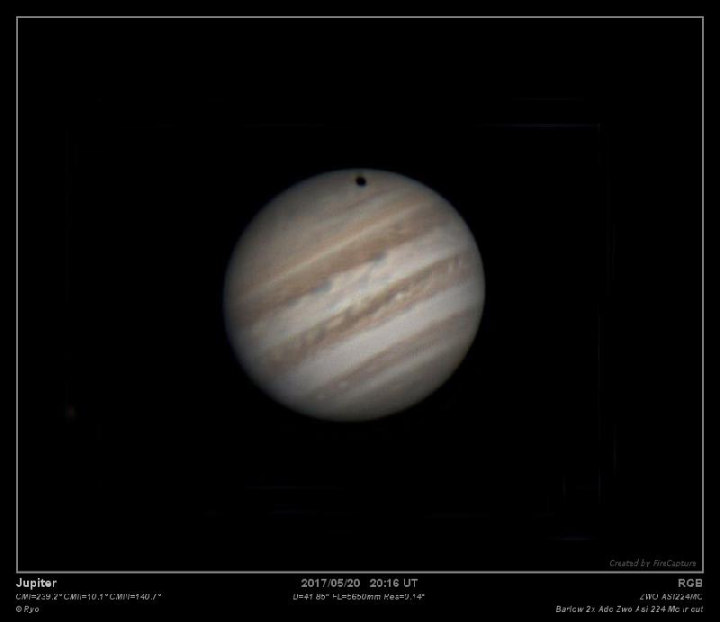 Jupiter du 20/05/2017