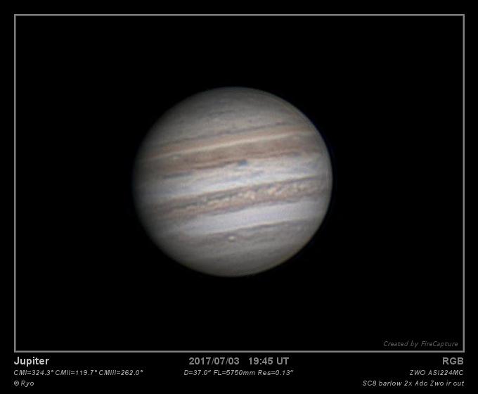 Jupiter du 03/07/2017