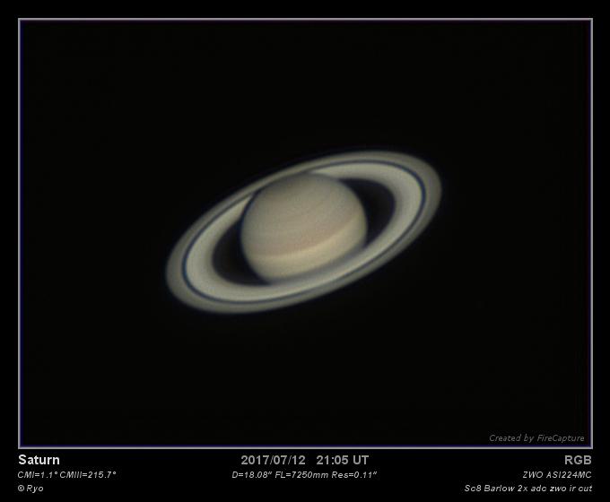 Saturne du 12/07/2017 Saturne du 12/07/2017