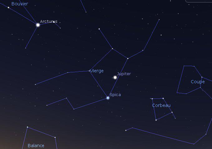 Jupiter et Spica Jupiter et Spica