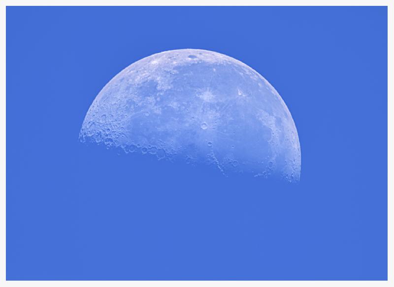 Lune de jour du 13 septembre 2017