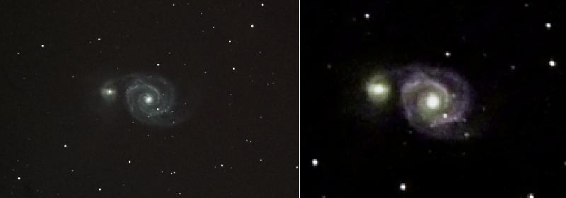 M51 Comparaison M51 Comparaison