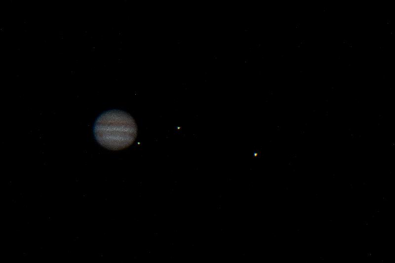 Jupiter, Europe, Io et Ganymède