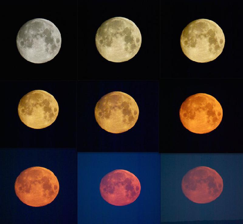 Coucher de Lune au télé de 1000 mm NIKON Coucher de Lune au télé de 1000 mm NIKON