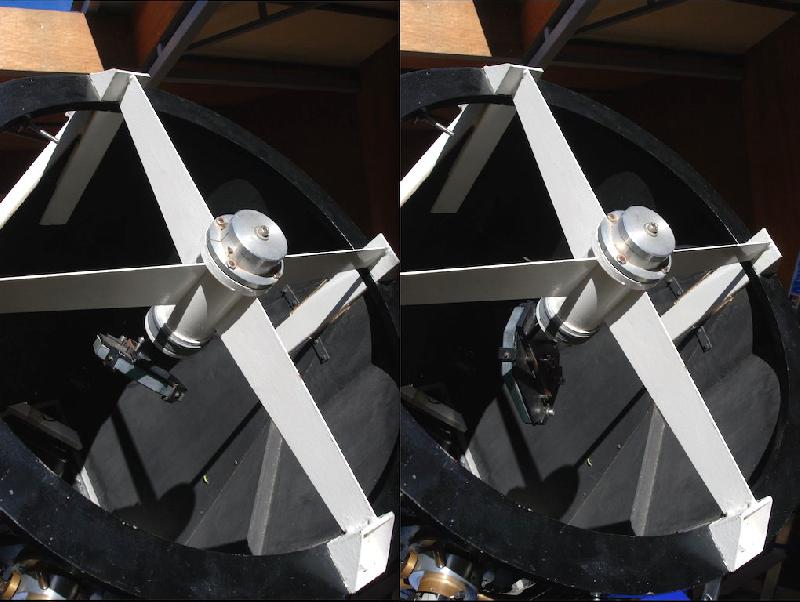 Rotation du miroir secondaire du T620 mm de l’OAB Rotation du miroir secondaire du T620 mm de l’OAB