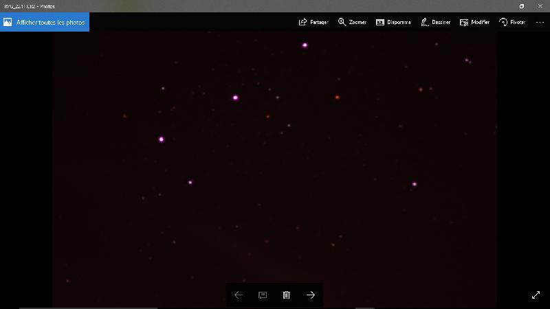 Transit objet inconnu devant Alnitak (ORION)