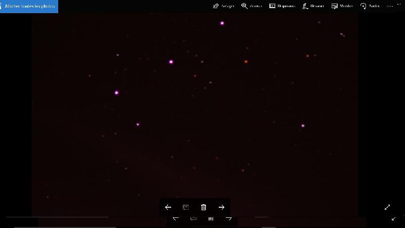 Transit objet inconnu devant Alnitak (ORION)