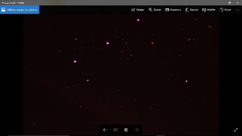 Transit objet inconnu devant Alnitak (ORION)