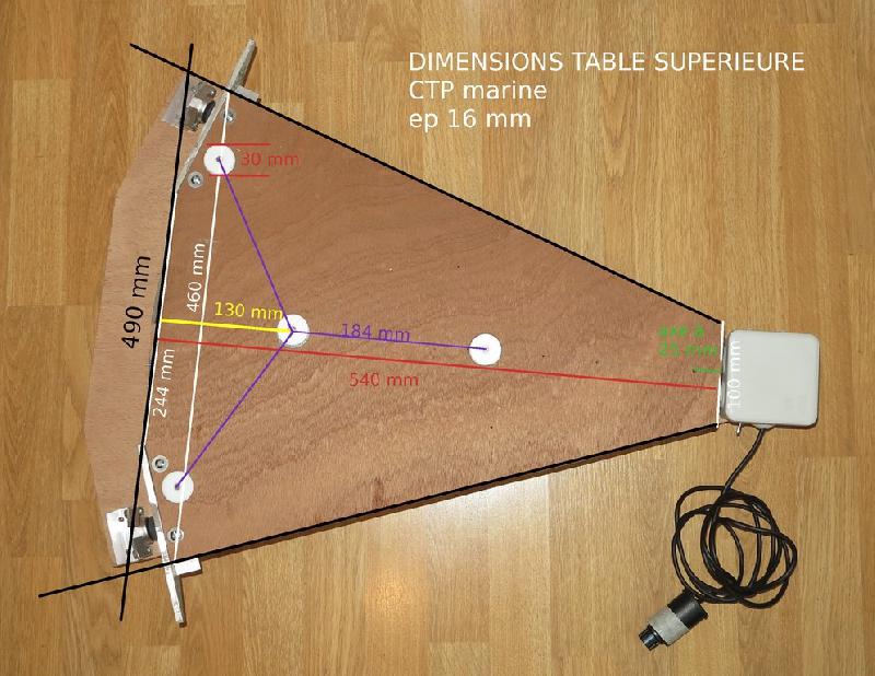 dimensions table superieure dimensions table superieure