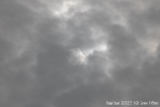 Eclipse du 20 mars 2015 à 9h28 de Florian Bauer - Genève Eclipse du 20 mars 2015 à 9h28 de Florian Bauer - Genève