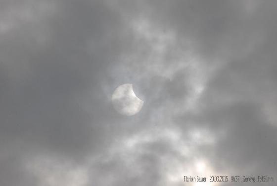 Eclipse du 20 mars 2015 à 9h37 de Florian Bauer - Genève