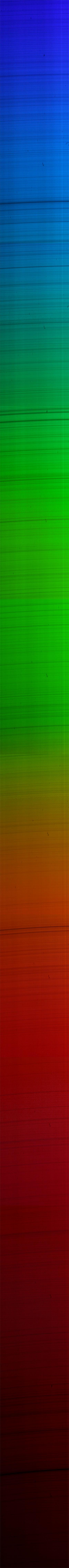 Le spectre solaire en entier