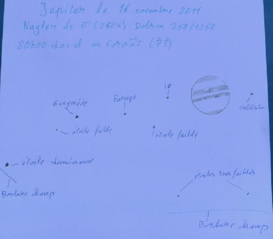Jupiter du 16 novemlbre !