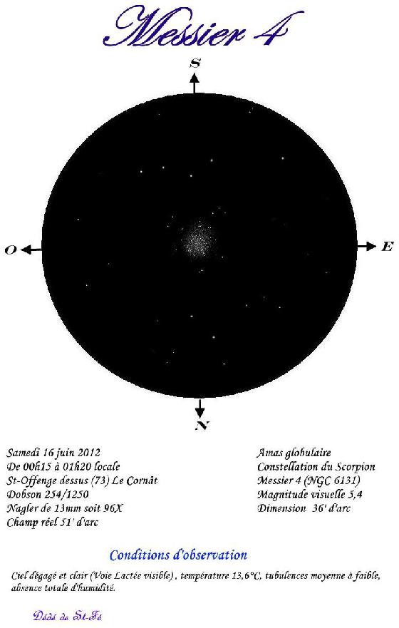 Messier 4 (Globulaire du Scorpion)