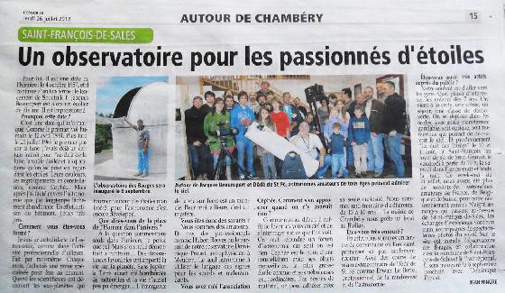 Article "Estivales" Article "Estivales"