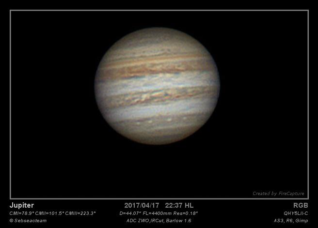 Jupiter 17 Avril 2017