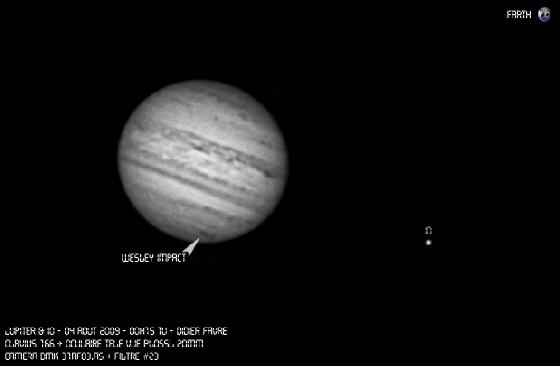 Jupiter & Io, le 4 août 2009 à 00h15 TU Jupiter & Io, le 4 août 2009 à 00h15 TU