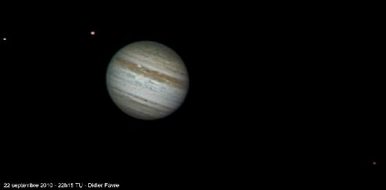 Jupiter, le 21 septembre 2010 à 22h15 TU