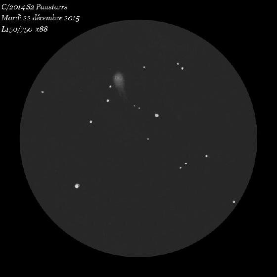 C/2014 S2 PANSTARRS 22 décembre 2015