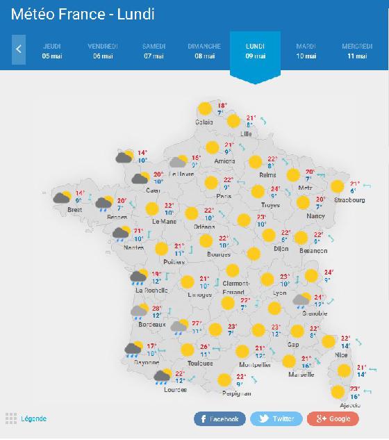 Météo 20160509 du 20160428