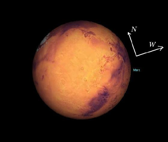 Image Mars extraite de Carte du Ciel 25 mai 2016 à 21h32 TU