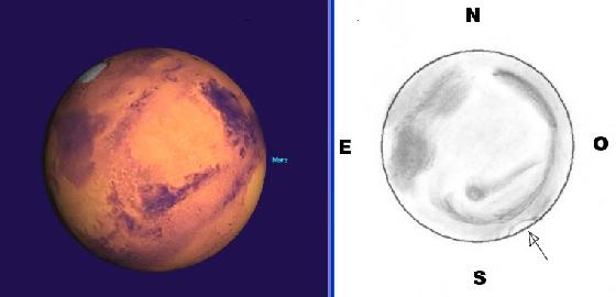 Mars du 8 juin 2016 comparaison