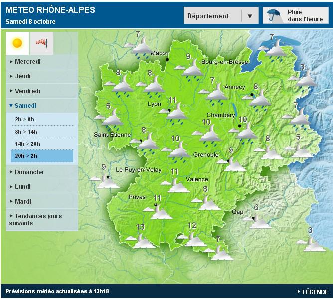 prévision météofrance 20161008