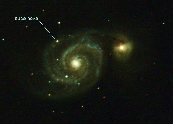 M51 avec sa supernova