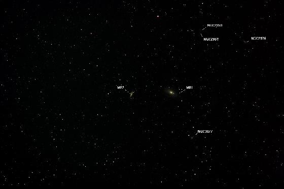 M81, M82 et leurs voisines, le 24/03/2012