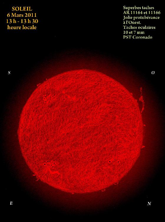Soleil du 6 Mars 2011