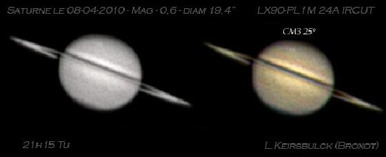 Saturne 8 Avril sed storm
