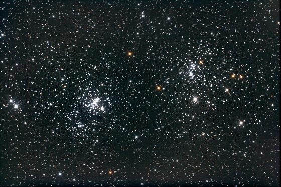 Amas ouverts NGC869 & 884 - Double amas de Persée Amas ouverts NGC869 & 884 - Double amas de Persée