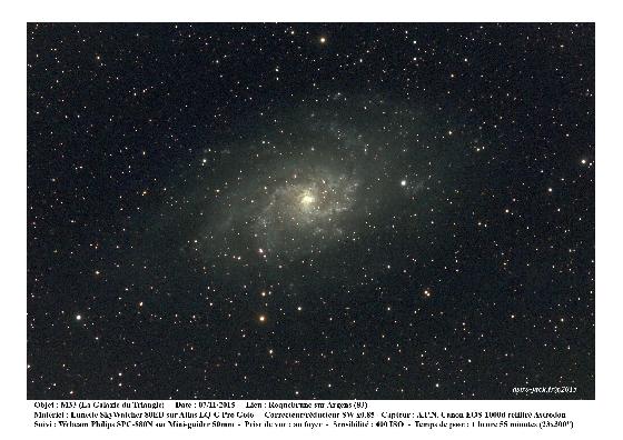 M33 - la galaxie du Triangle