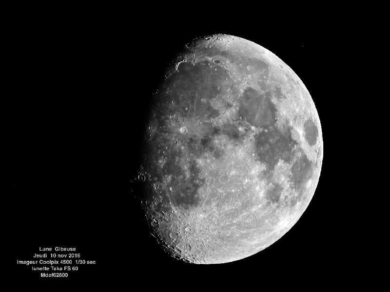 Lune le 10 nov 2016