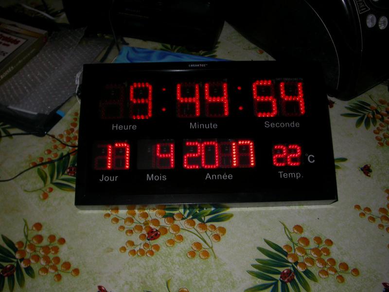 horloge lumineuse