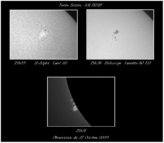 Observation Solaire du 27 Octobre
