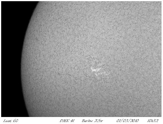 h-alpha 1 er Mars-2 h-alpha 1 er Mars-2