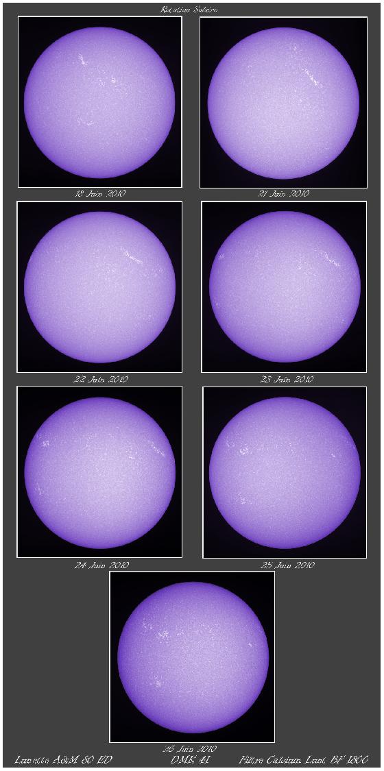 Rotation Solaire en cak Rotation Solaire en cak
