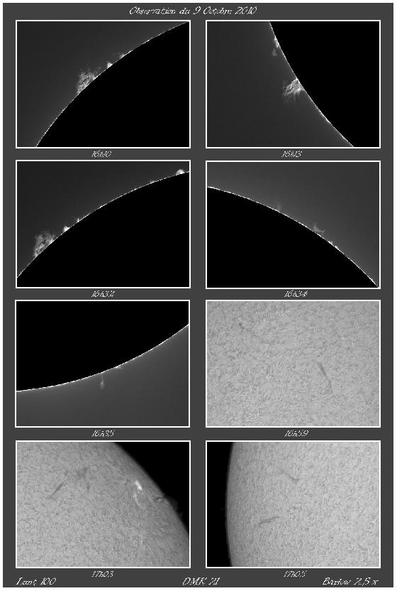 Observation du 9 octobre