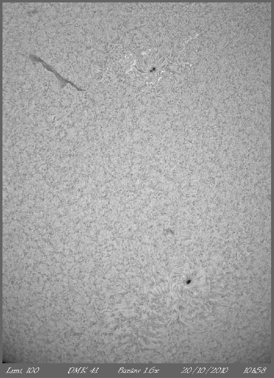 h-alpha 20 Octobre -1