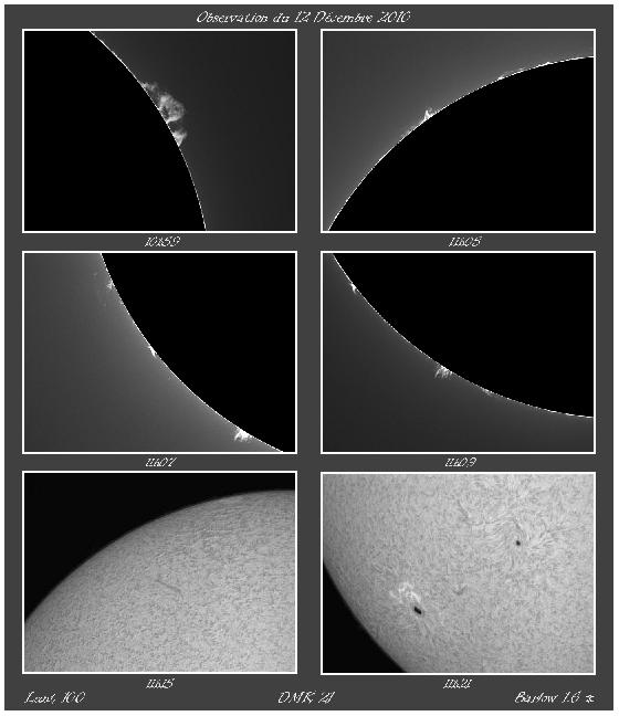 Observation du 12 Décembre
